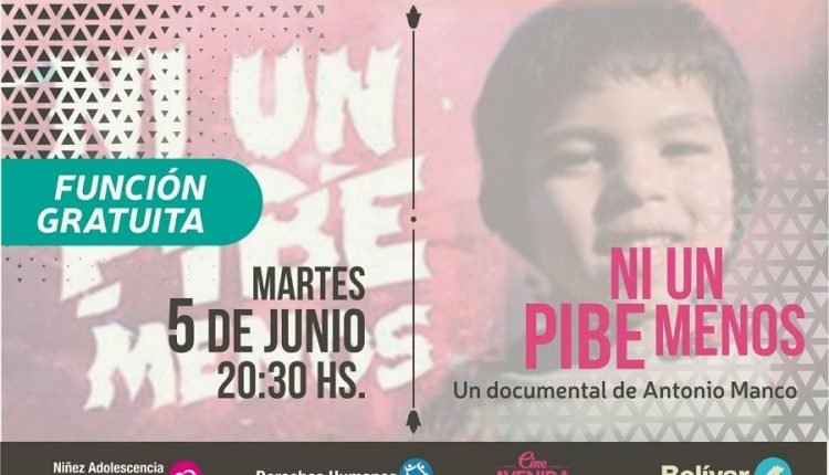 flyer ni un pibe menos