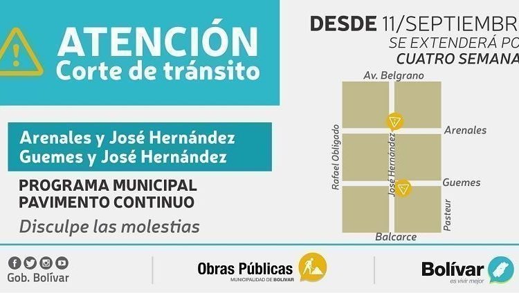 aviso corte de transito