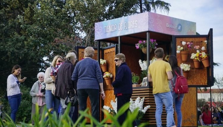 puesto de flores